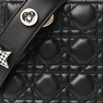 Christian Dior Lambskin Cannage Small Lucky Badges My Lady Dior Black 9 of 12