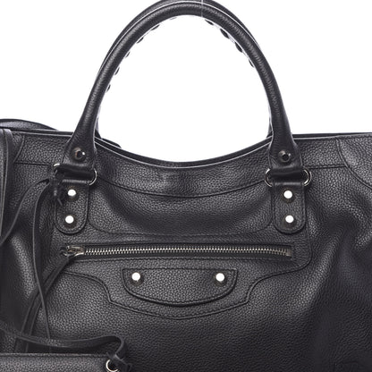 Balenciaga Vibrato Calfskin Classic Silver Hardware City Black 10 of 10