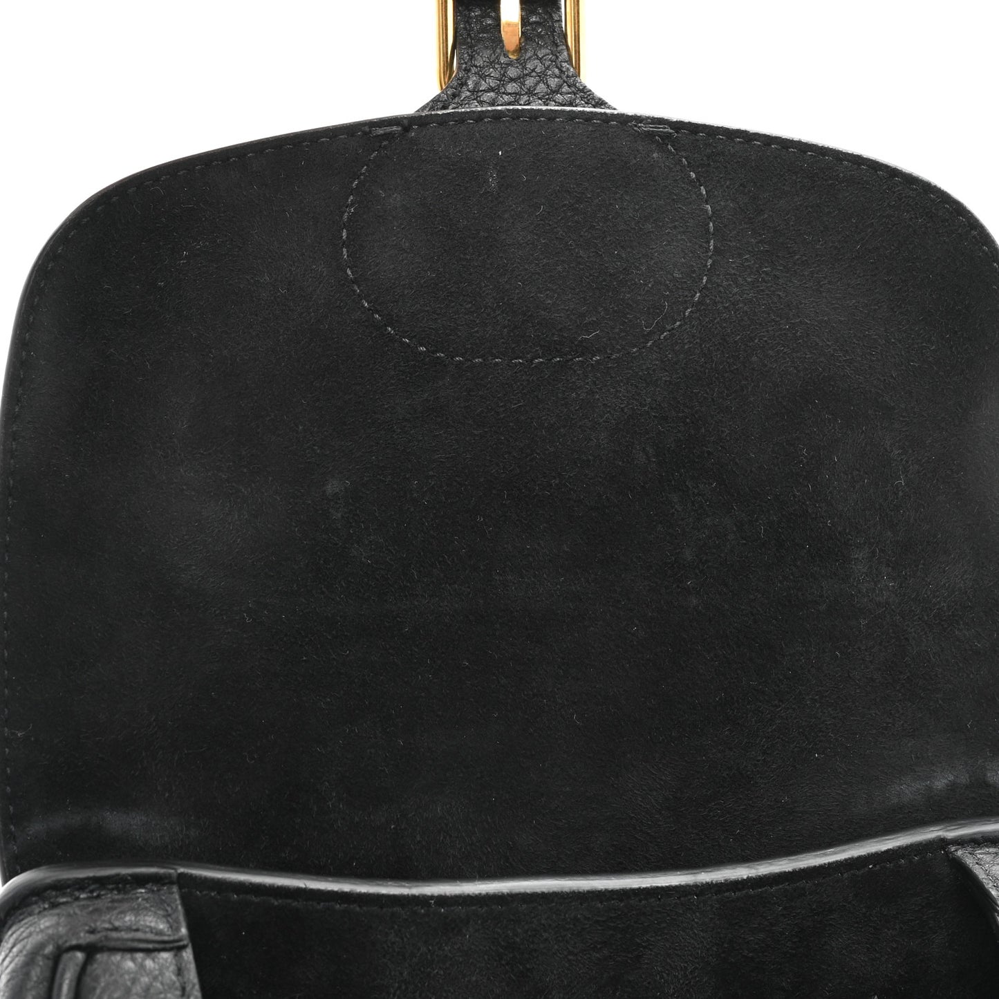 Grained Calfskin Small Bobby Flap Black