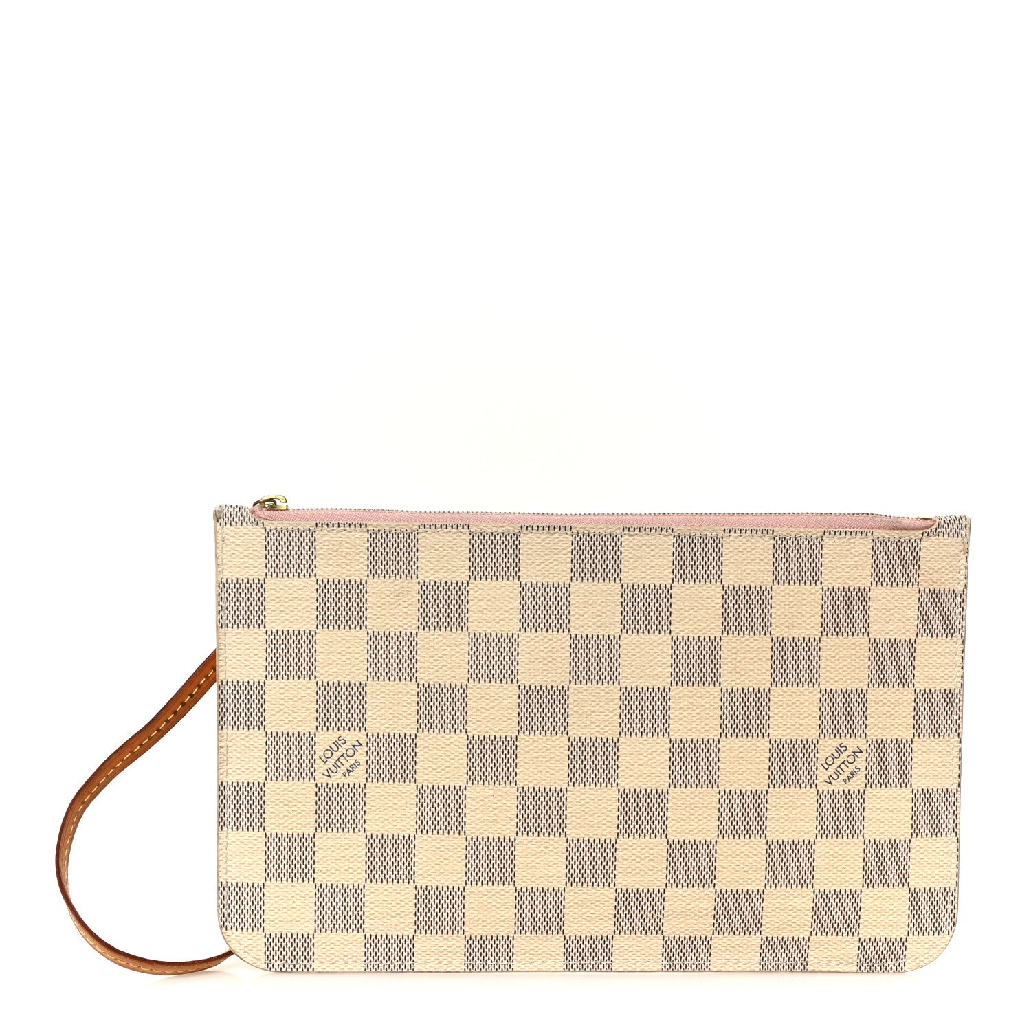 Louis Vuitton Damier Azur Neverfull MM GM Pochette Rose Ballerine 1 of 8