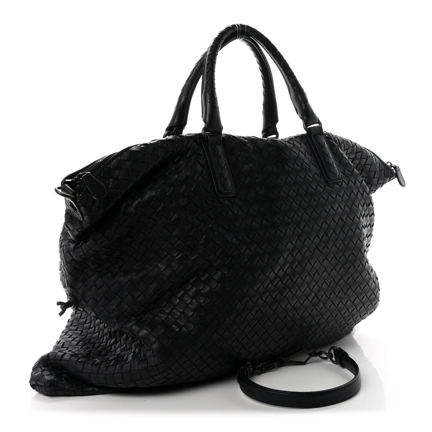Bottega Veneta Nappa Intrecciato Maxi Convertible Tote Tourmaline 4 of 11