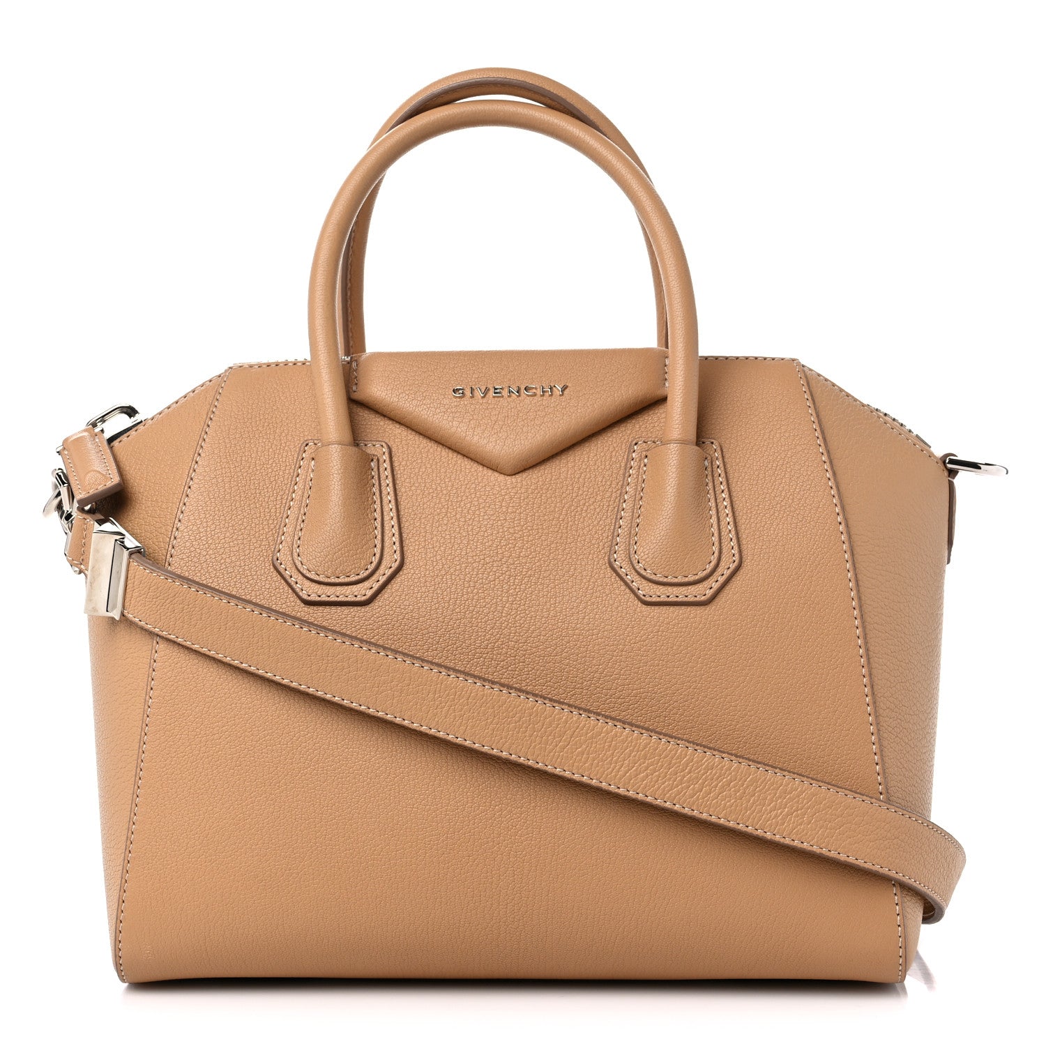 Givenchy Sugar Goatskin Small Antigona Light Beige 1 of 12