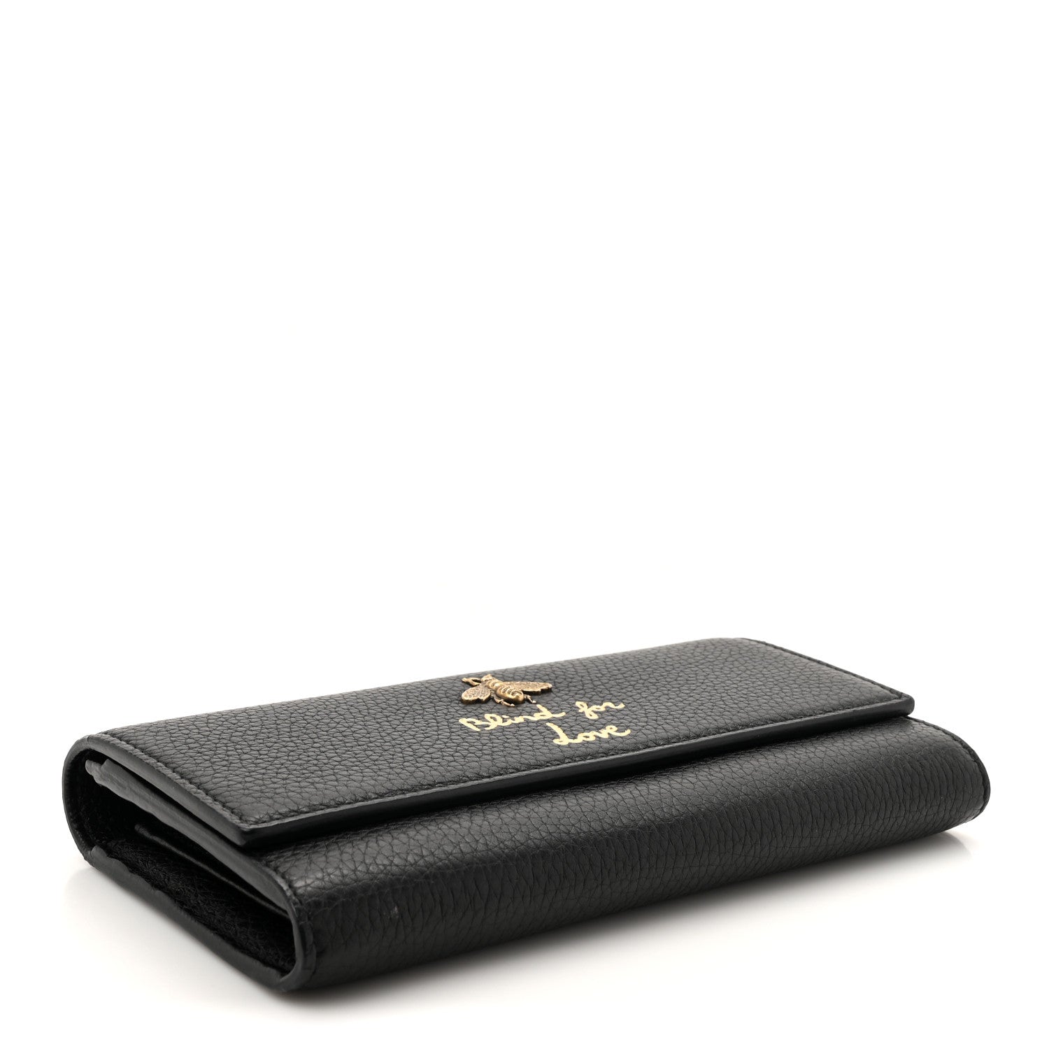 Gucci Calfskin Animalier Continental Wallet Black 4 of 11