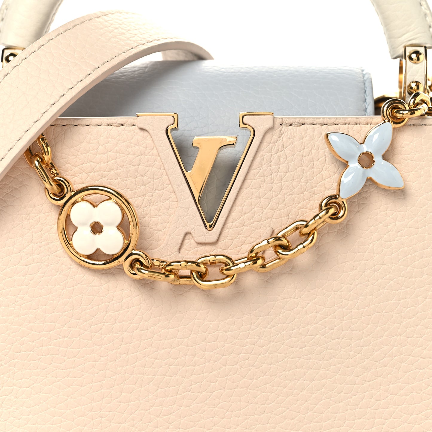 Taurillon LV Capucines Mini Blush Olyme Blue White