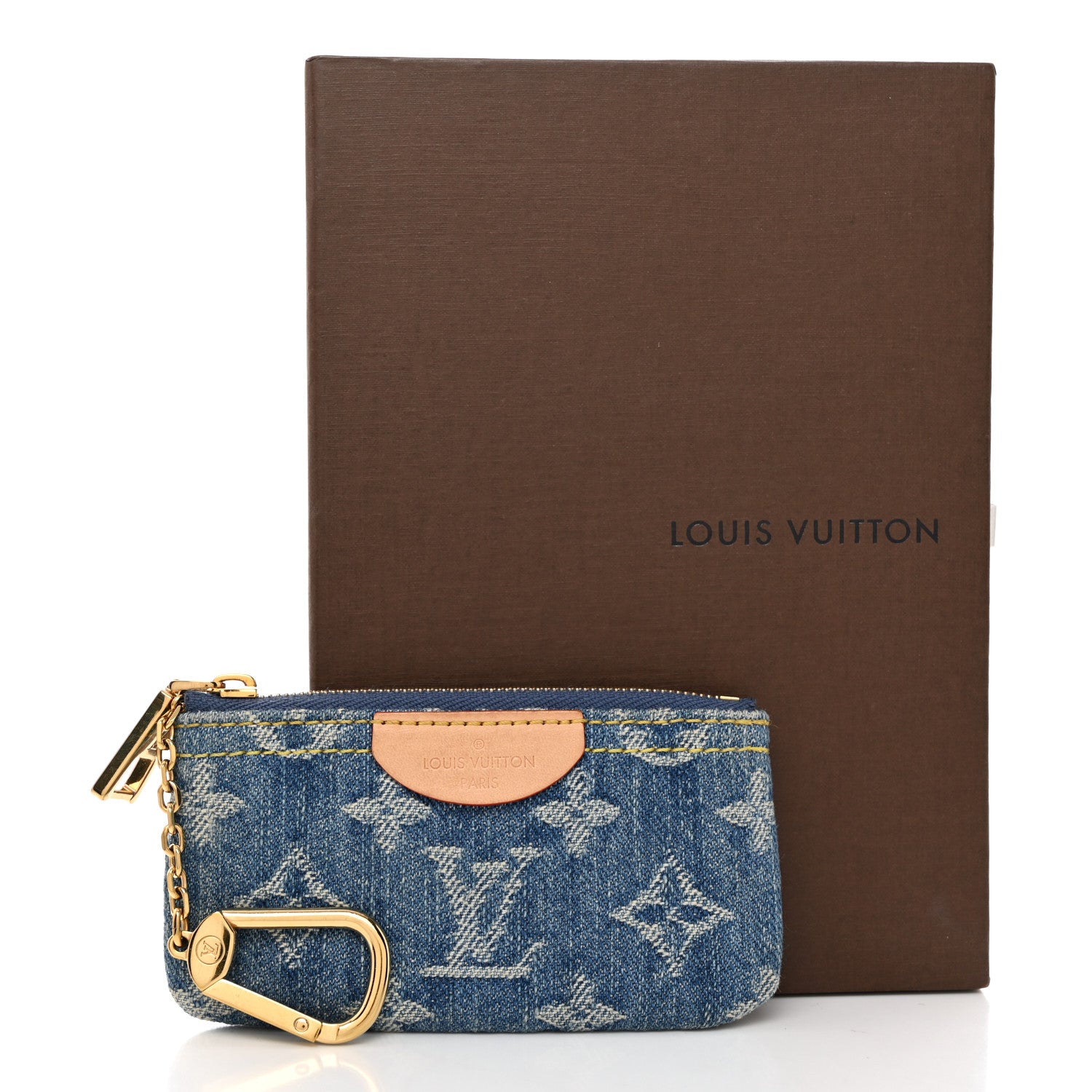 Louis Vuitton Monogram Denim Key Pouch Denim Blue 7 of 7