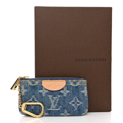 Louis Vuitton Monogram Denim Key Pouch Denim Blue 7 of 7