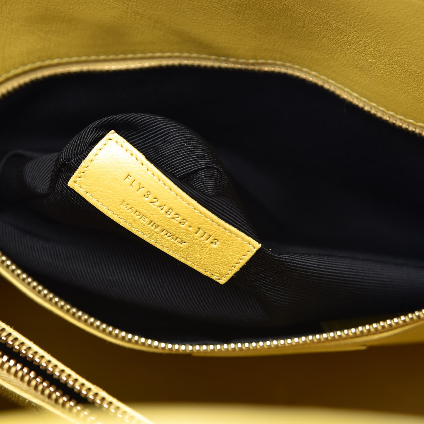 Grained Calfskin Small Sac De Jour Yellow