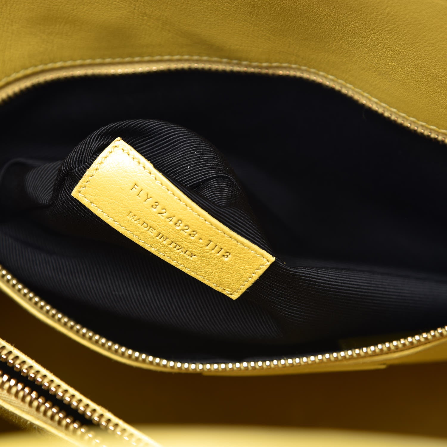 Saint Laurent Grained Calfskin Small Sac De Jour Yellow 8 of 20