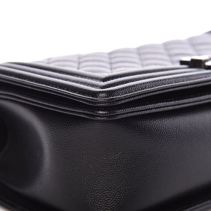 Chanel Caviar Quilted Medium Boy Flap Black 8 of 12
