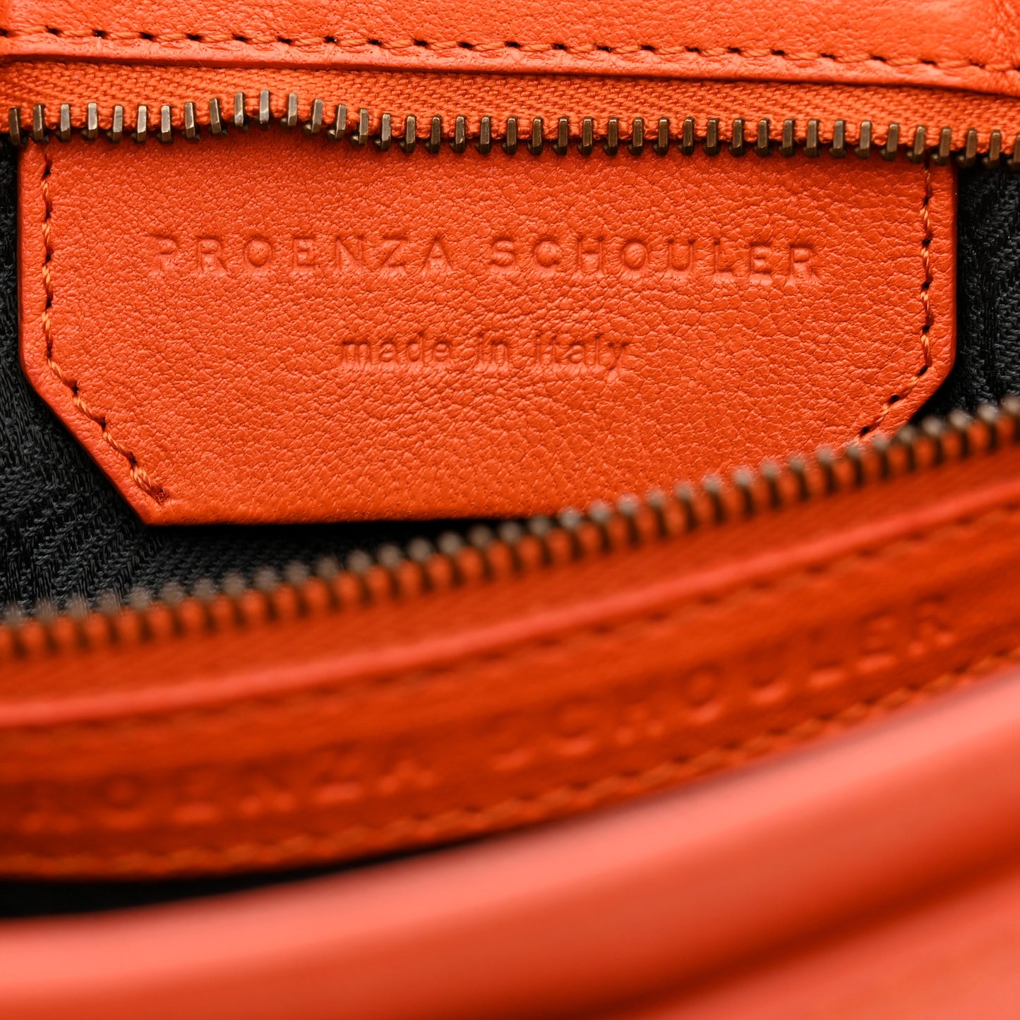 Lambskin PS1 Pochette Clutch Orange