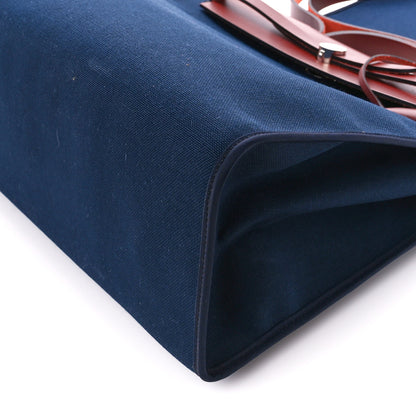 Hermes Toile Vache Hunter Herbag Zip 39 MM Bleu Marine Rouge H 14 of 14
