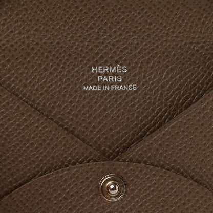 Hermes Epsom Calvi Card Case Etoupe 5 of 6