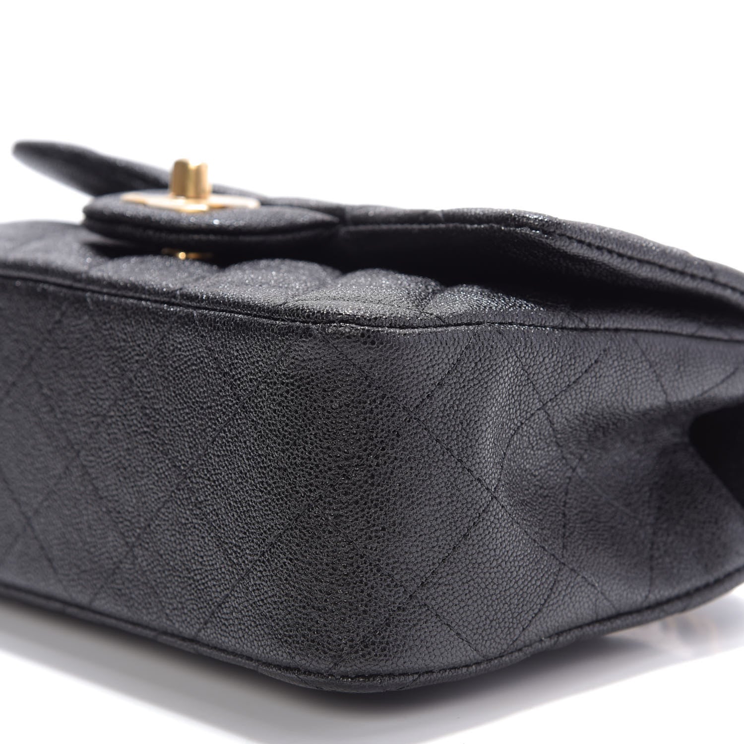 Chanel Caviar Quilted Mini Top Handle Rectangular Flap Black 7 of 9