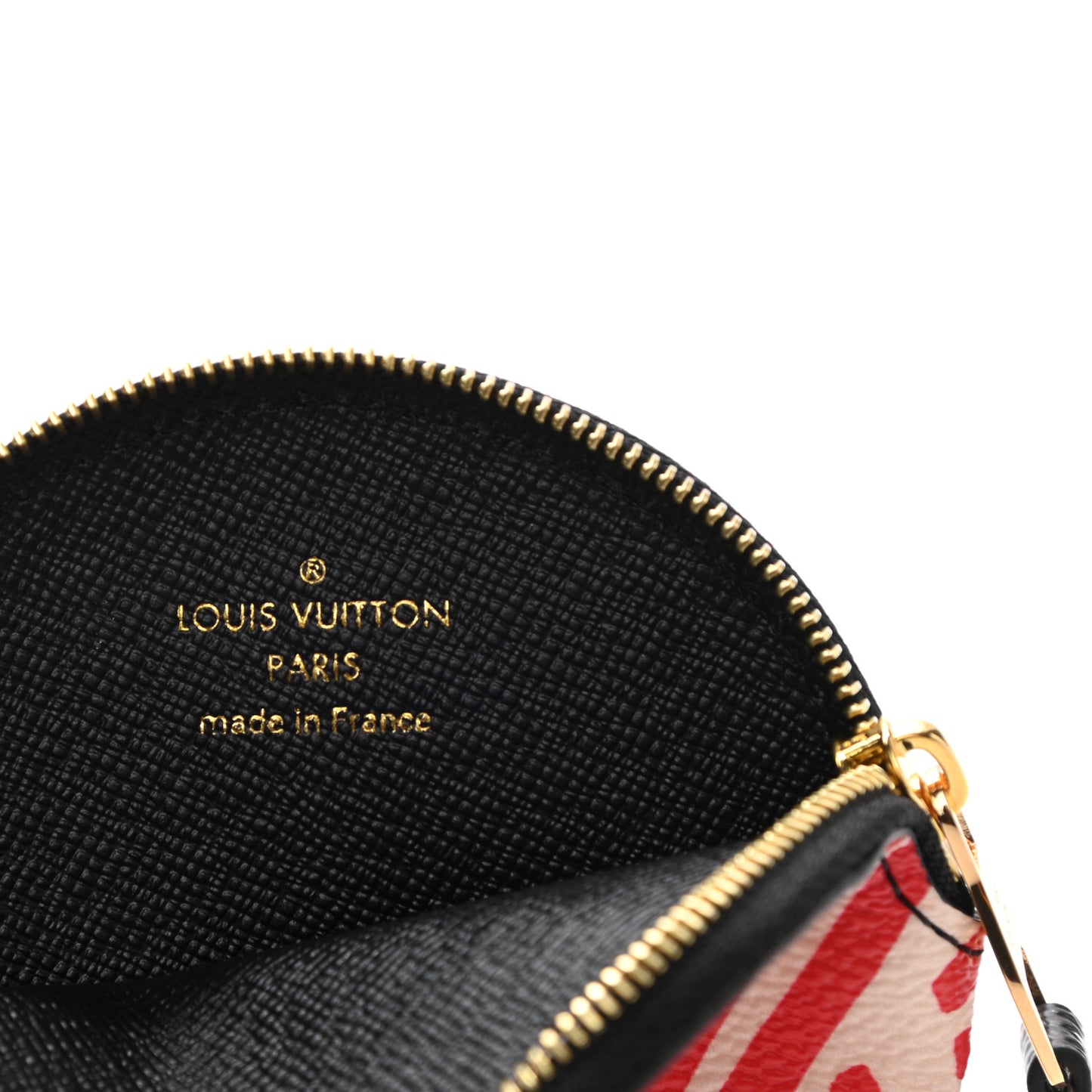 Monogram Giant Crafty Round Coin Purse Creme Rouge