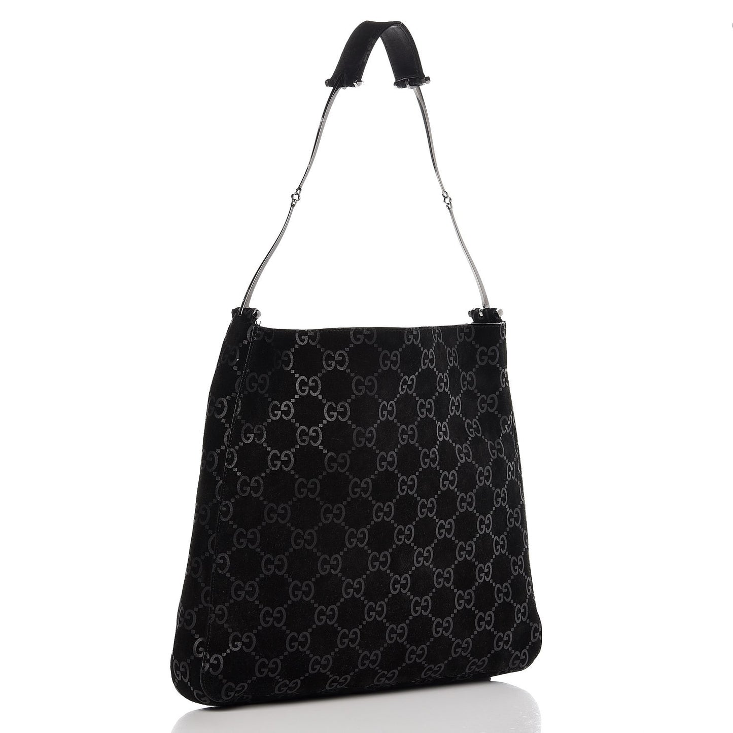 Suede Guccissima Hobo Black