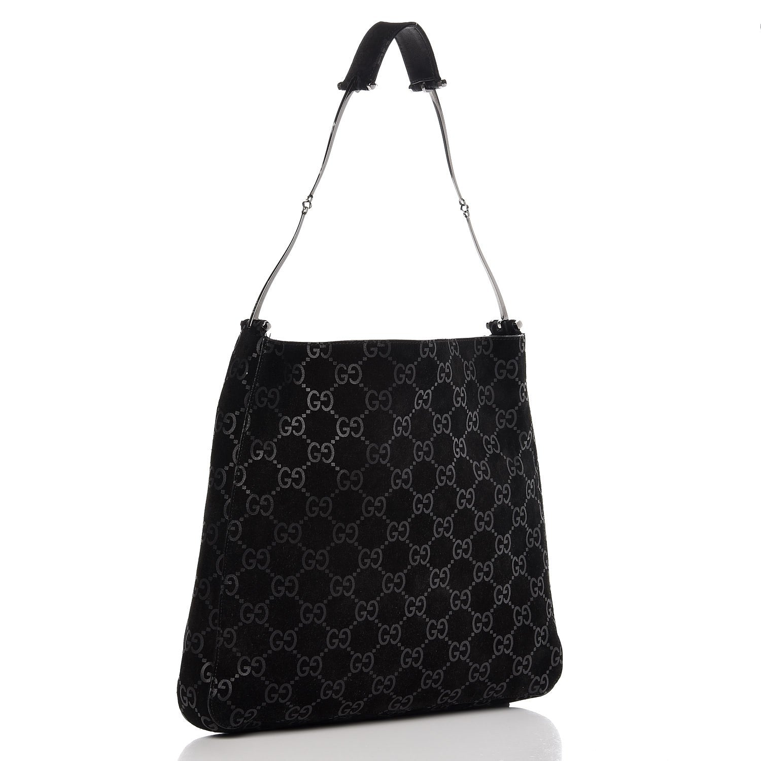 Gucci Suede Guccissima Hobo Black 4 of 11