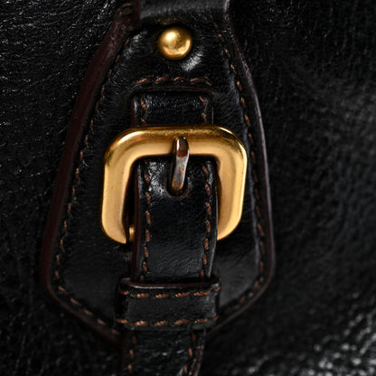 Prada Cervo Antik Shoulder Bag Black 15 of 24