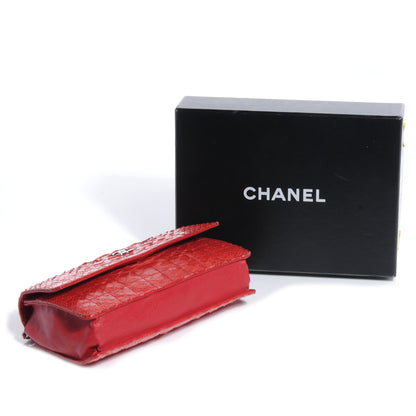 Chanel Python Wallet On Chain WOC Red 4 of 7