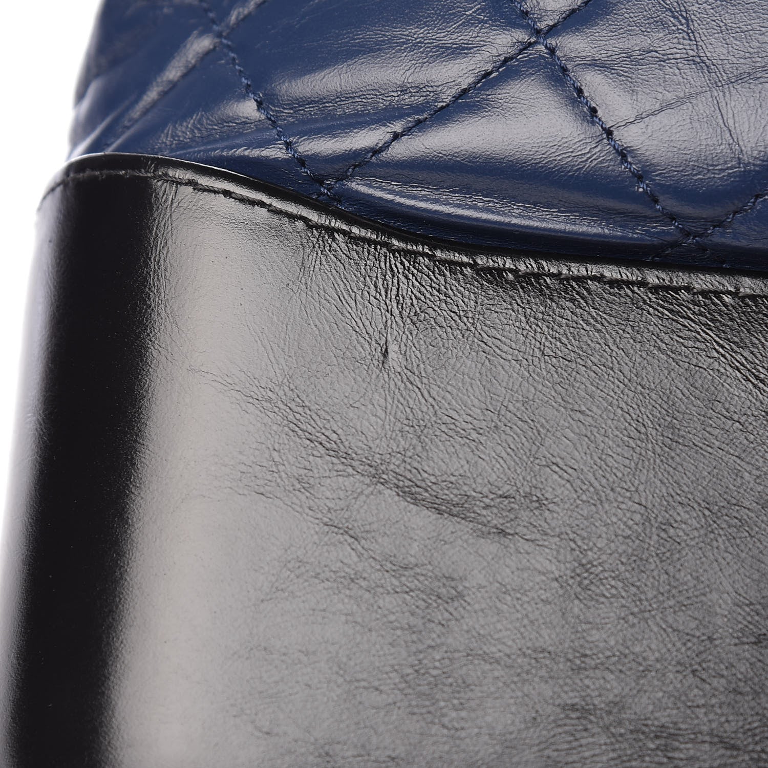 Chanel Aged Calfskin Quilted Large Gabrielle Hobo Navy Black 16 of 17