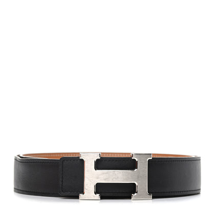 Hermes Swift Epsom 32mm H Belt 90 Black Gold 1 of 4