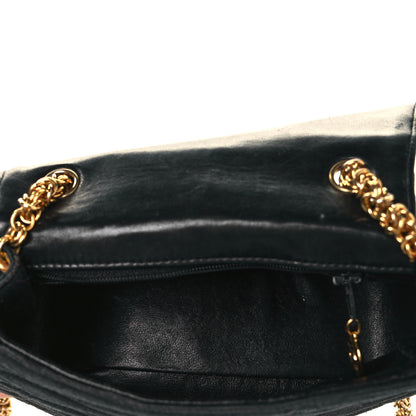 Chanel Grosgrain Canvas Quilted Envelope Flap Bag Black 5 of 8