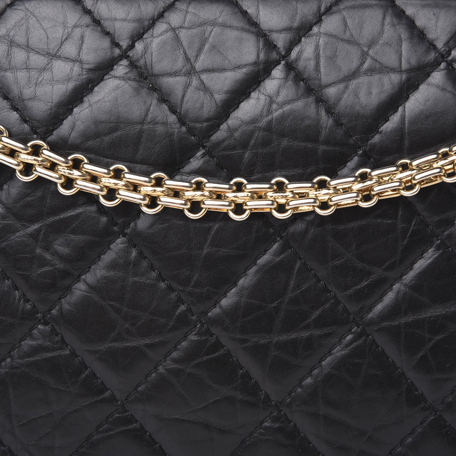 Chanel Aged Calfskin Quilted 2.55 Reissue 227 Flap Black 9 of 12