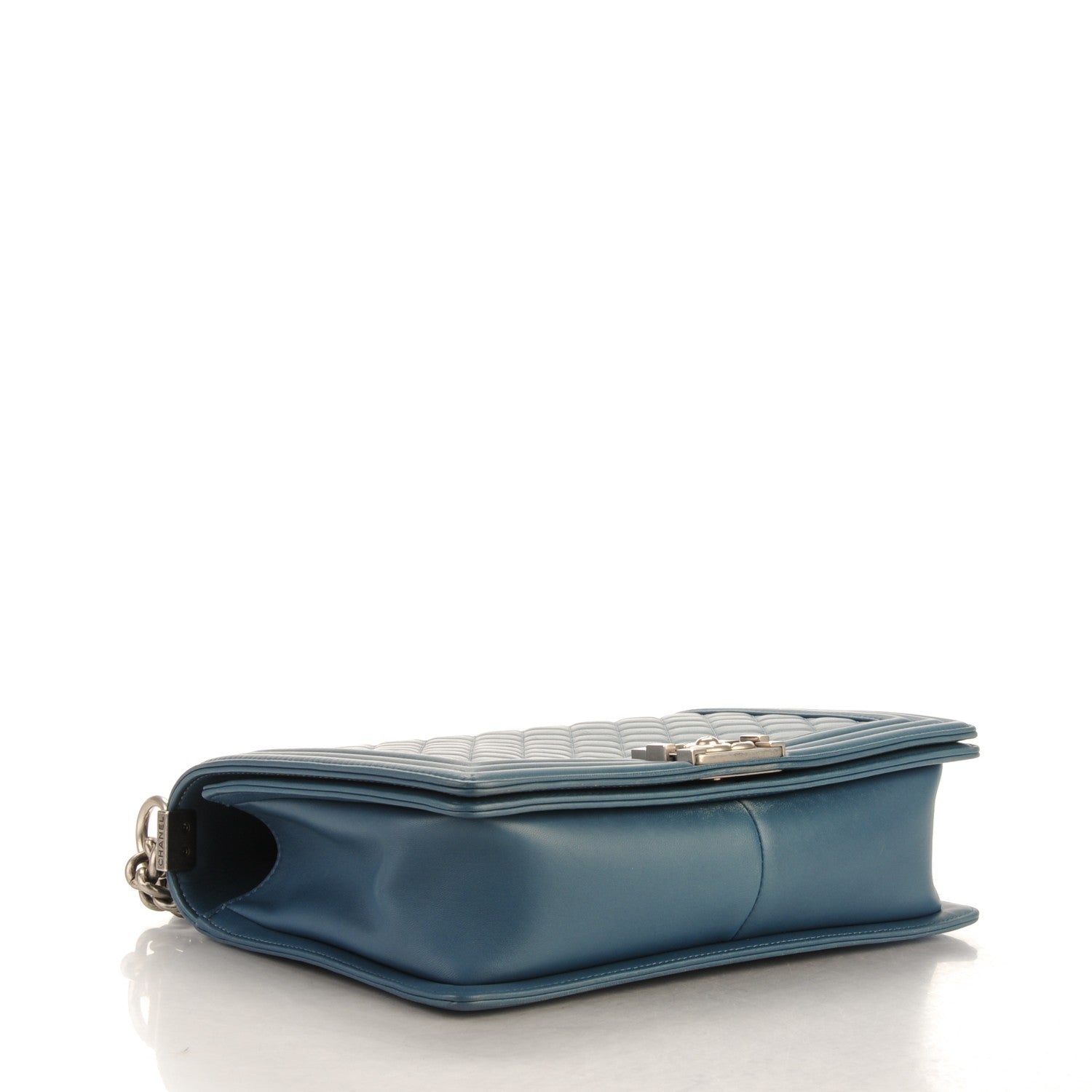 Chanel Lambskin Quilted New Medium Boy Flap Dark Blue 4 of 9