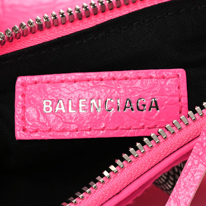 Balenciaga Agneau Arena Le Cagole Shoulder Bag XS Hot Pink 6 of 11
