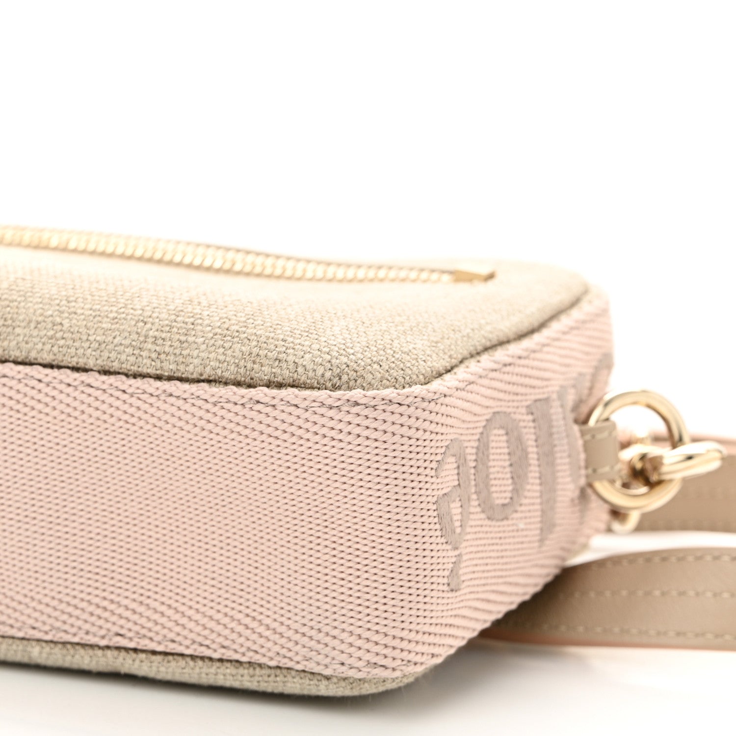 Chloe Linen Woody Belt Bag Blush Beige 10 of 11