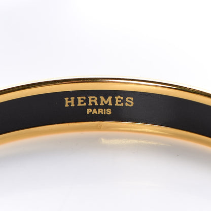 Hermes Enamel Printed Narrow Sun Moon Stars Bracelet 65 4 of 6