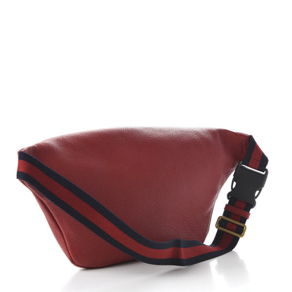 Gucci Grained Calfskin Logo Belt Bag Hibiscus Red 3 of 10