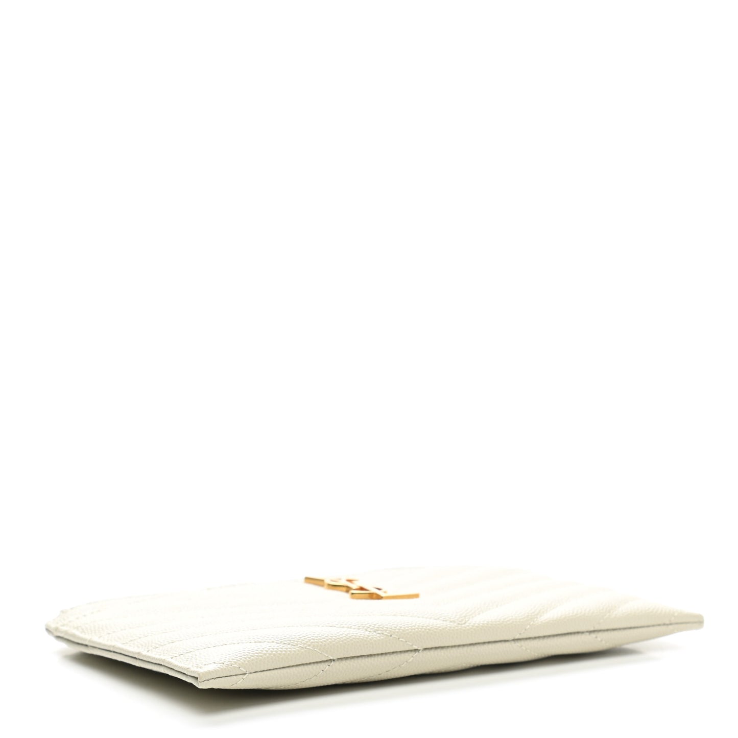 Grain De Poudre Chevron Monogram Bill Pouch Crema Soft
