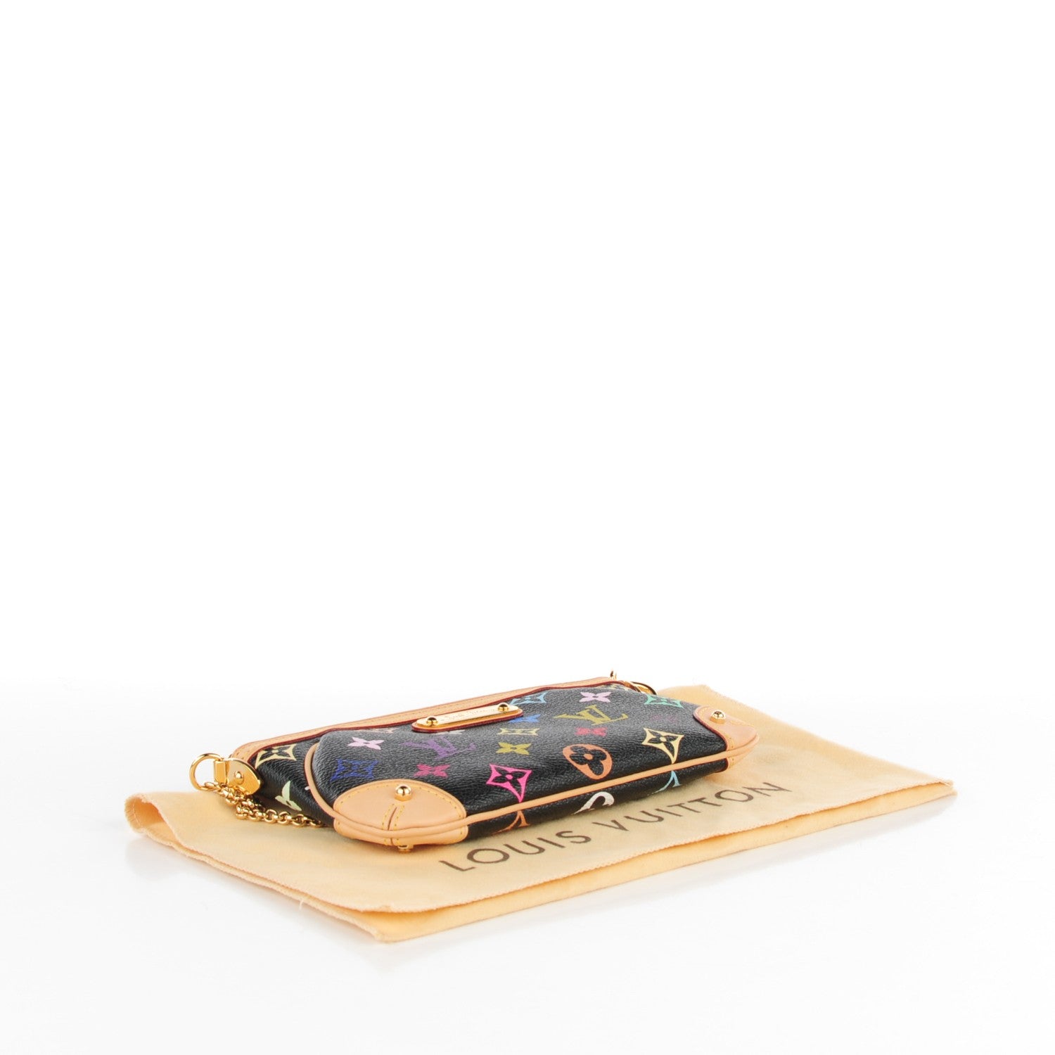Louis Vuitton Monogram Multicolor Pochette Milla MM Black 4 of 7