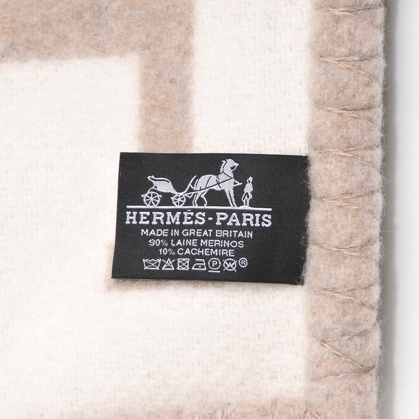 Wool Cashmere Avalon III Blanket Coco Camomille