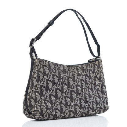 Christian Dior Monogram Shoulder Bag Pochette Black 3 of 8