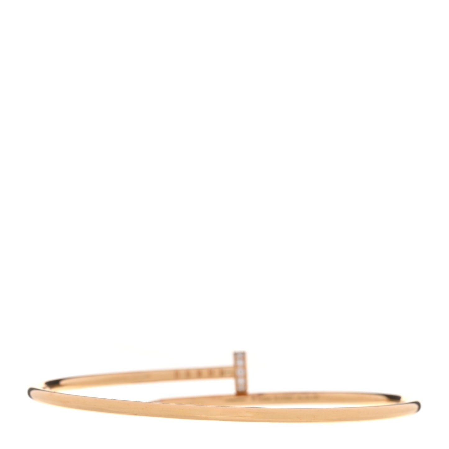 18K Yellow Gold Diamond Small Juste Un Clou Bracelet 18