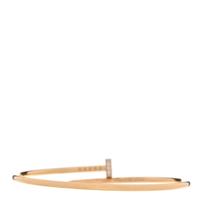 Cartier 18K Yellow Gold Diamond Small Juste Un Clou Bracelet 18 2 of 5