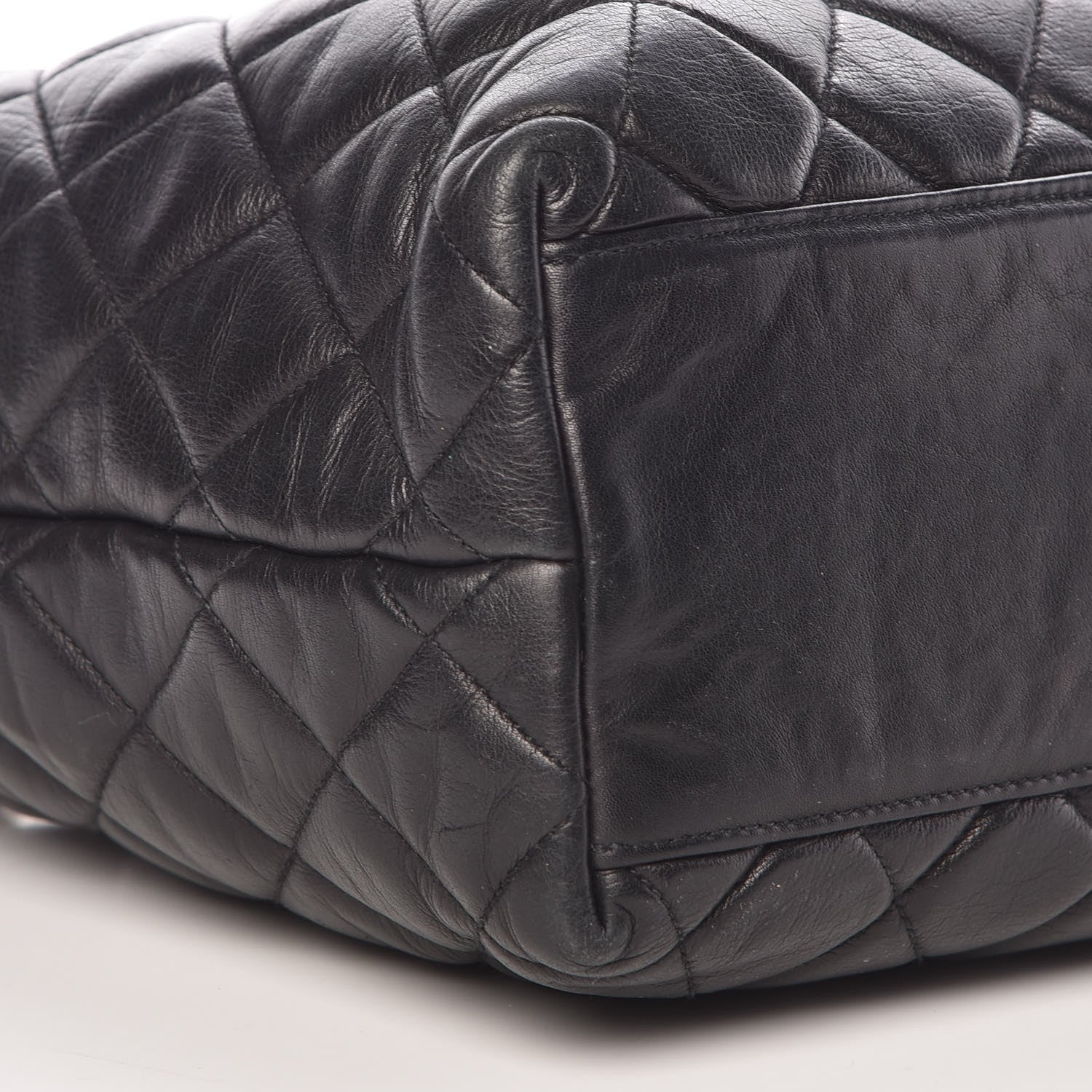 Chanel Lambskin Quilted Tote Black 9 of 10