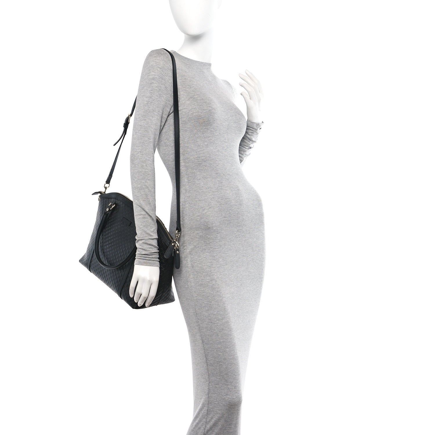 Gucci Soft Microguccissima Dome Satchel Black 2 of 14