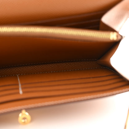 Hermes Epsom Kelly Longue Wallet Gold 6 of 9