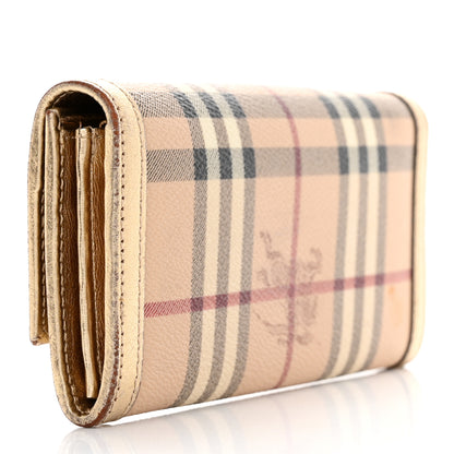 Burberry Haymarket Check Molly Wallet Gold 3 of 13