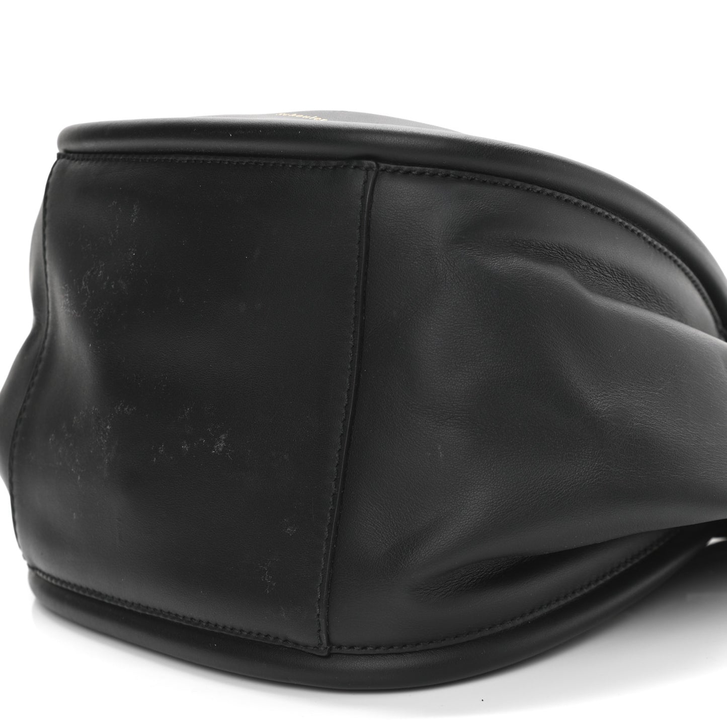 Calfskin Small Ruched Tote Black