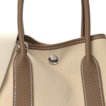 Hermes Toile H Negonda Garden File 28 Etoupe 8 of 11