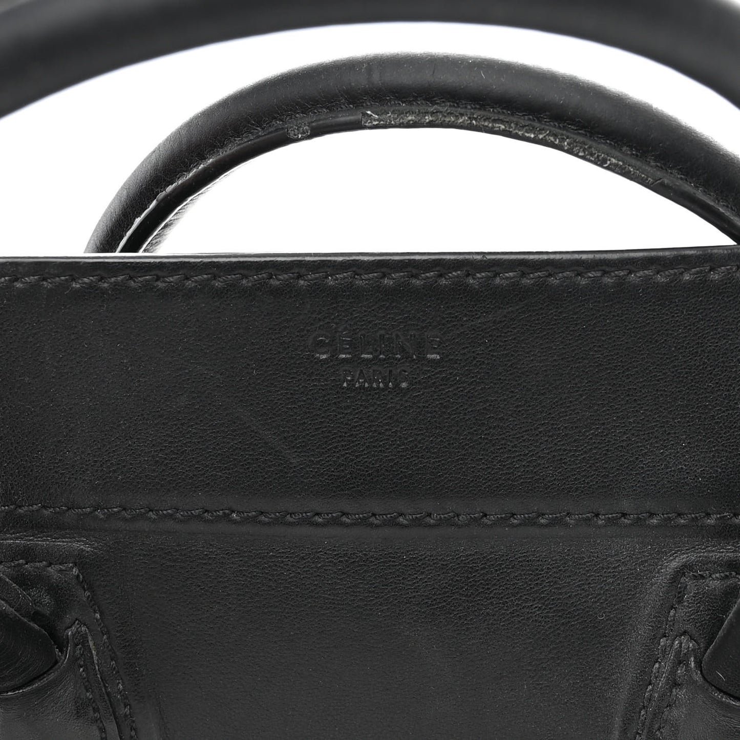 Smooth Calfskin Medium Phantom Luggage Black