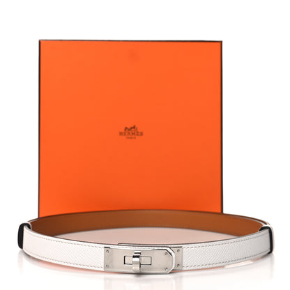 Hermes Epsom Kelly Belt White 4 of 4