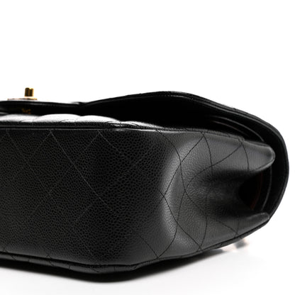 Chanel Caviar Quilted Jumbo Double Flap Black 10 of 11