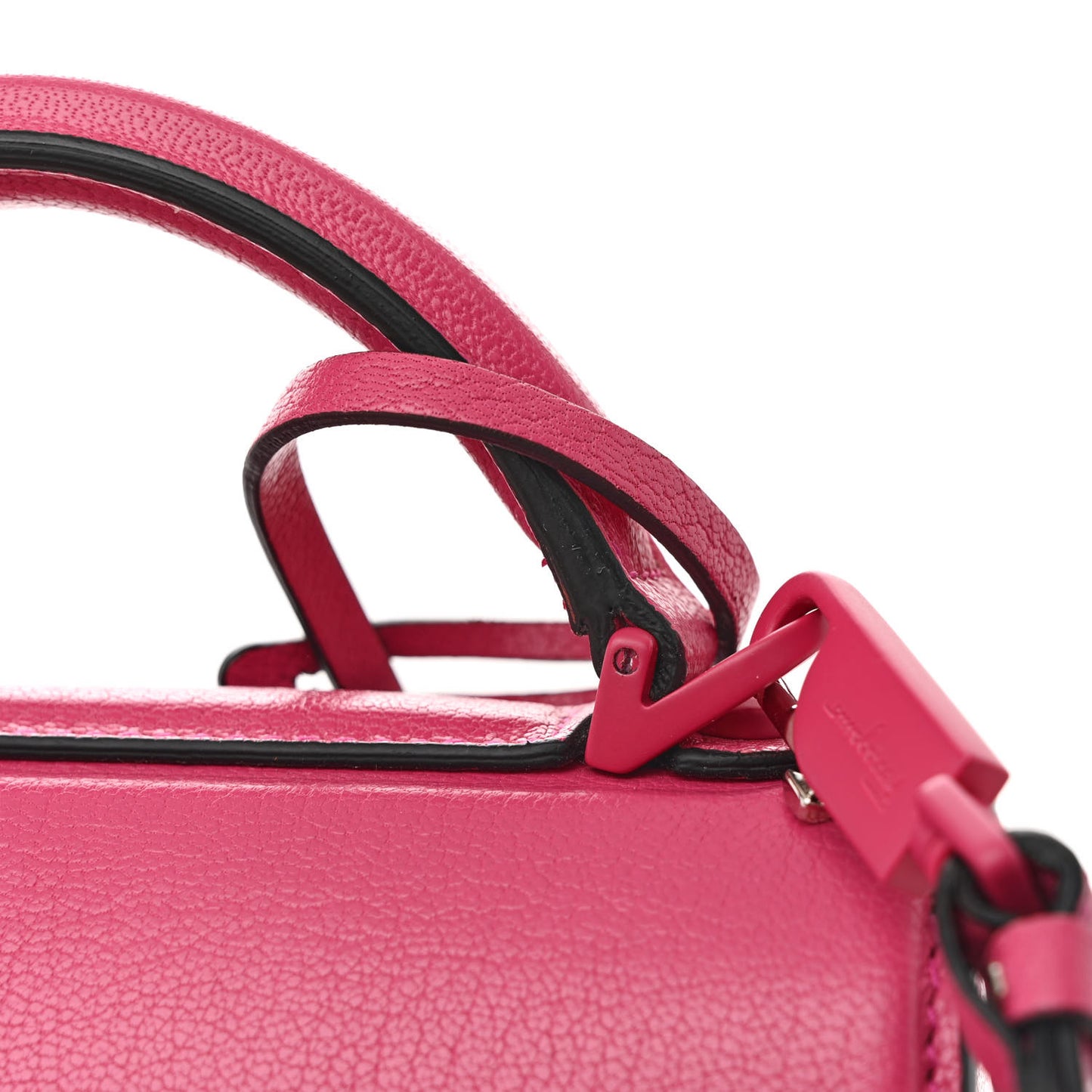 Calfskin The Piccolo Boxyz Top Handle Bag Pink