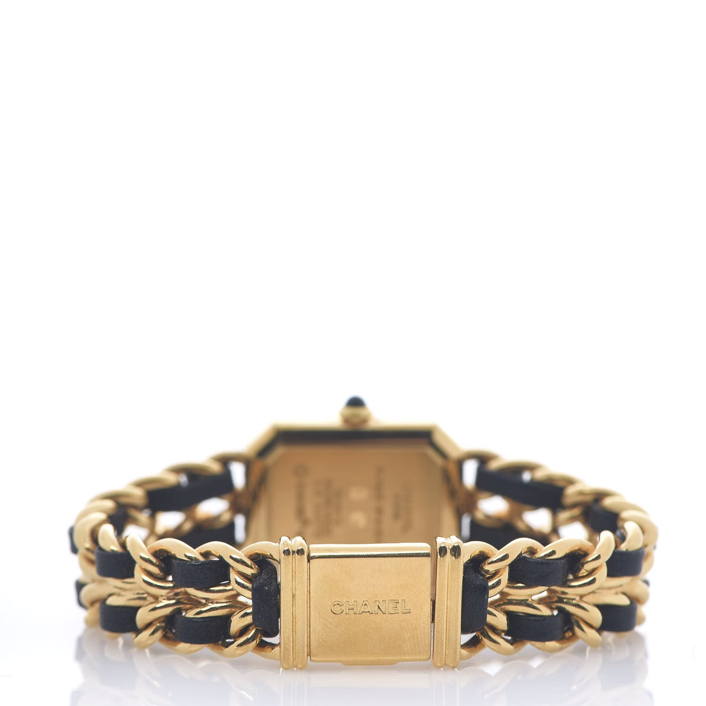 Stainless Steel Lambskin 20mm Chain Premiere Quartz Watch Gold M