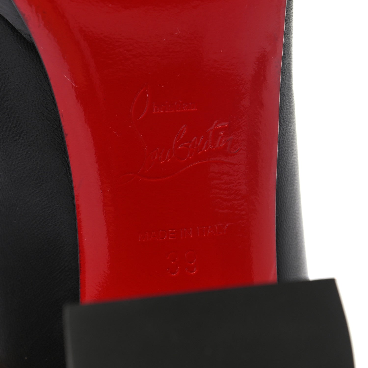 Christian Louboutin Nappa Kabetts 100 Pumps 39 Black Lucido 7 of 11