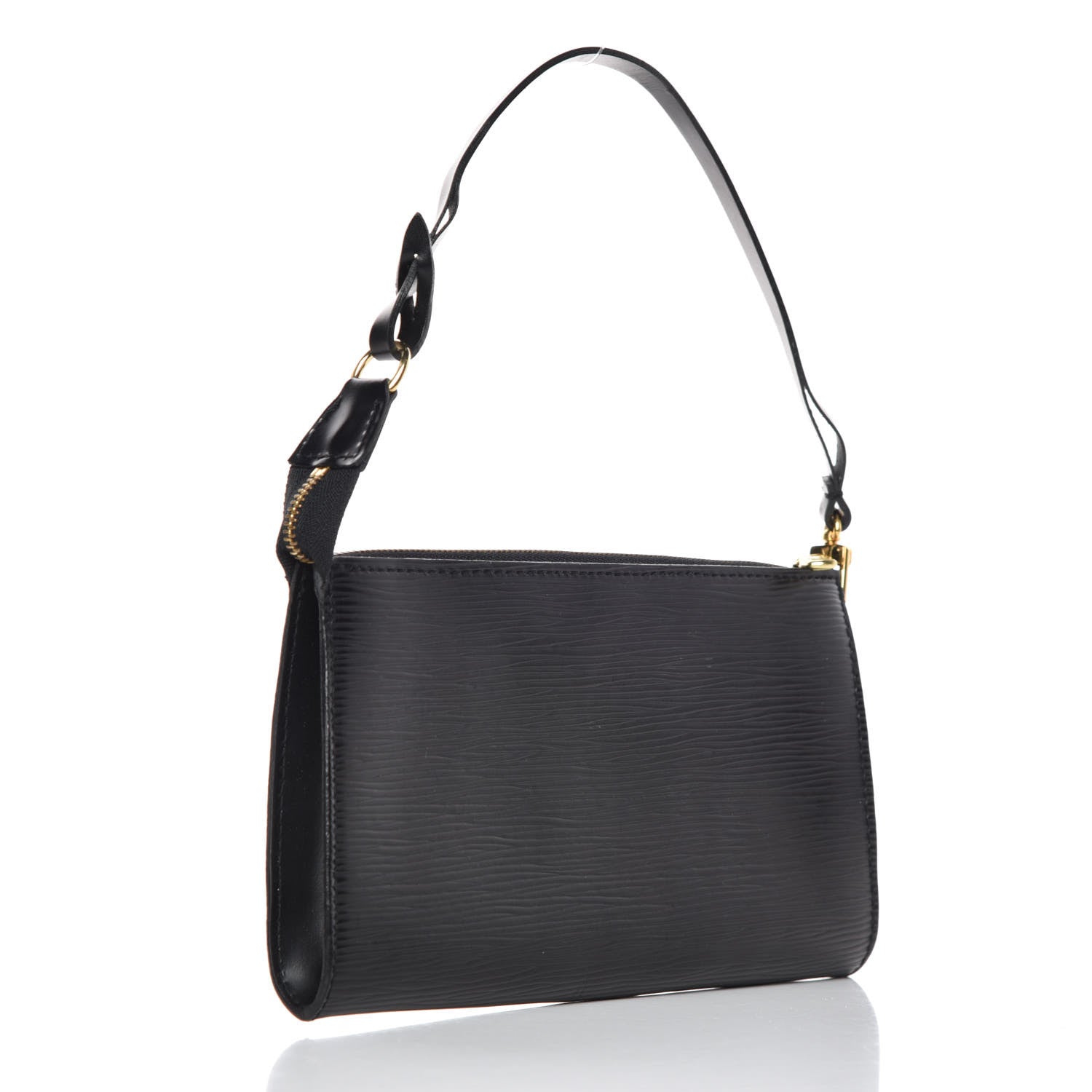 Louis Vuitton Epi Pochette Accessories 21 Black 3 of 15